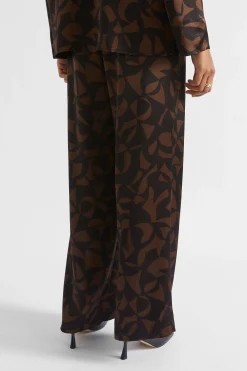Woman Seed Heritage Pants-Abstract Wide Leg Pant