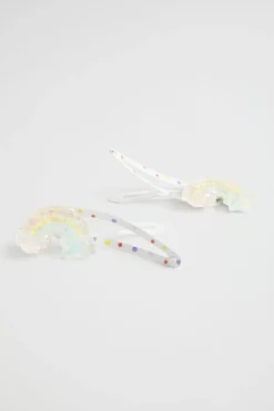 Girl Seed Heritage Hair Accessories-Acrylic Rainbow Spot Snaps