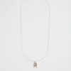 Girl Seed Heritage Jewellery-Ainbow Diamante Initial Necklace