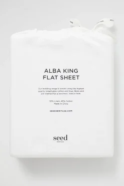 Seed Heritage Bedroom-Alba King Flat Sheet