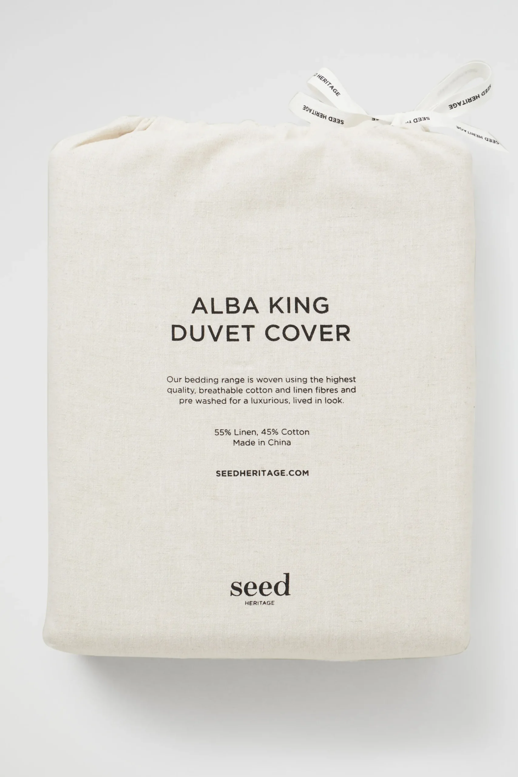 Seed Heritage Bedroom-Alba Super King Duvet Cover