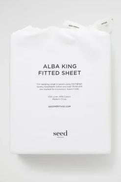 Seed Heritage Bedroom-Alba Super King Fitted Sheet