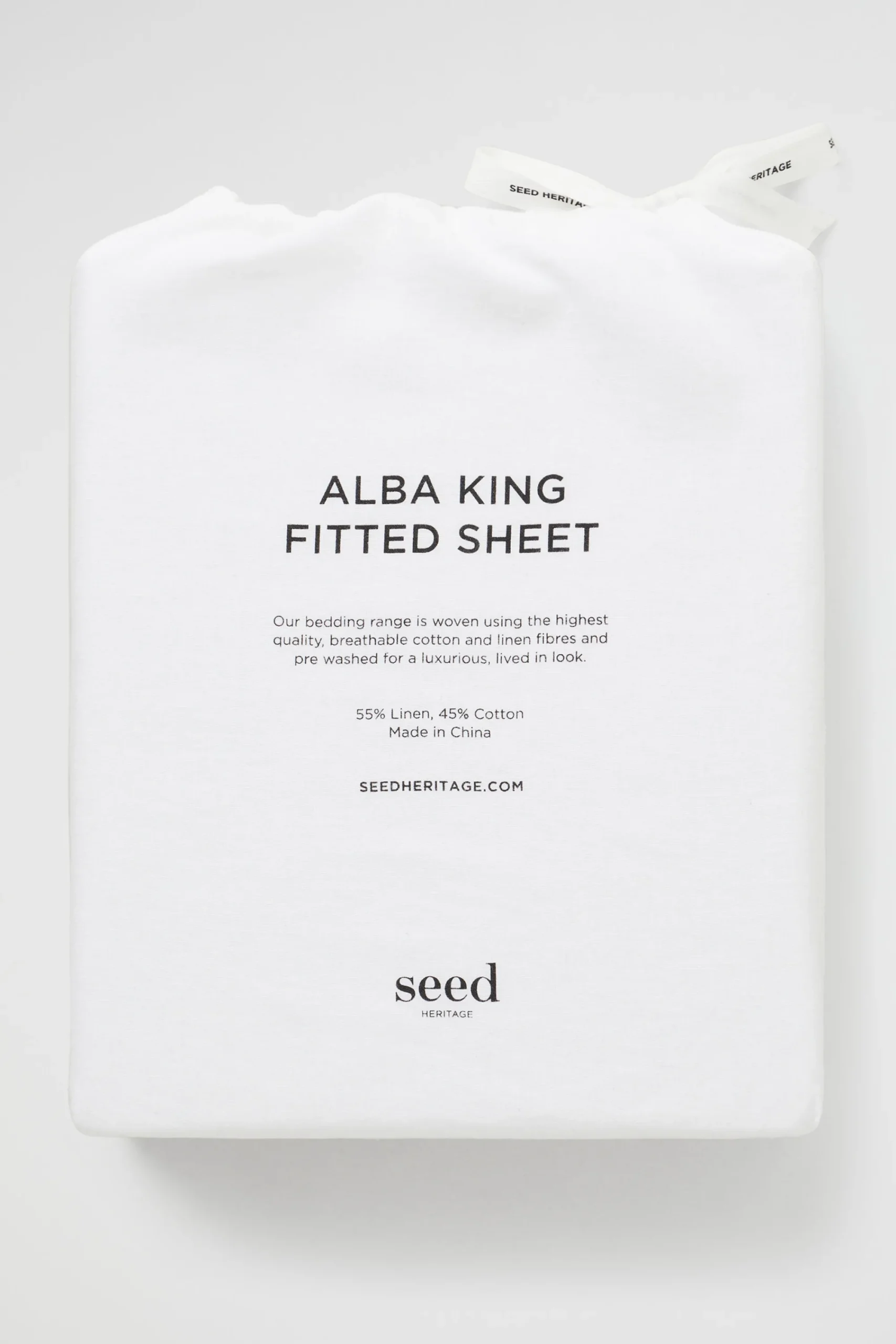 Seed Heritage Bedroom-Alba Super King Fitted Sheet
