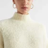 Woman Seed Heritage Knitwear & Sweaters-Alpaca Boucle Side Split Knit