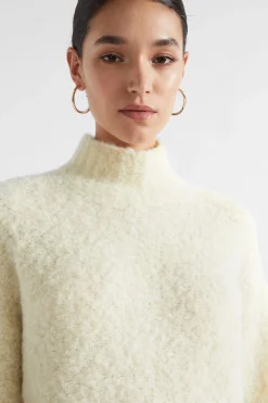 Woman Seed Heritage Knitwear & Sweaters-Alpaca Boucle Side Split Knit