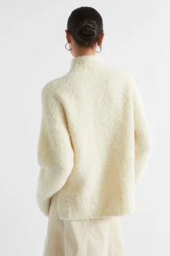 Woman Seed Heritage Knitwear & Sweaters-Alpaca Boucle Side Split Knit