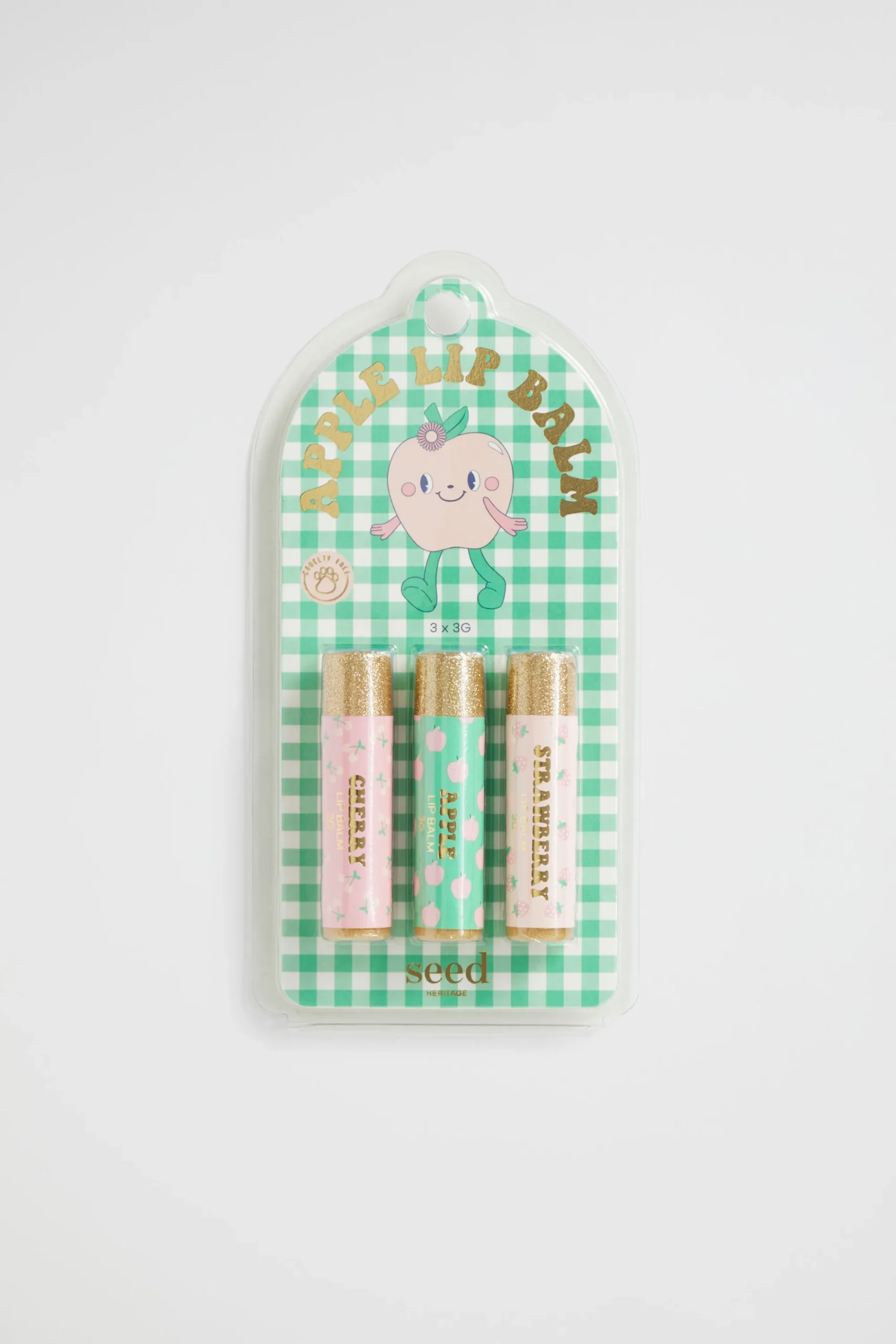 Girl Seed Heritage Beauty & Lips & Nails-Apple 3 Pack Lip Balm