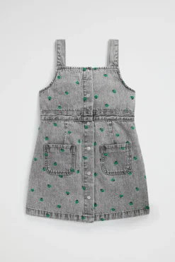 Girl Seed Heritage Dresses-Apple Embroidered Pinafore