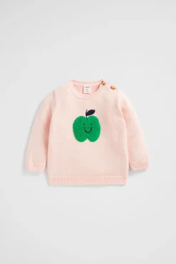 Baby Girl Seed Heritage Knitwear & Sweaters-Apple Face Knit