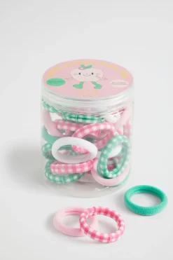 Girl Seed Heritage Hair Accessories-Apple Super Elastic Hair Ties