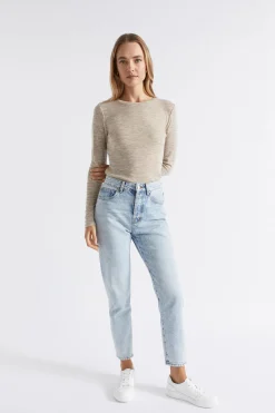 Woman Seed Heritage Knitwear & Sweaters-Babywool Crew Neck Top