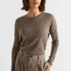 Woman Seed Heritage Knitwear & Sweaters-Babywool Curve Hem Top