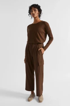Woman Seed Heritage Knitwear & Sweaters-Babywool Curve Hem Top