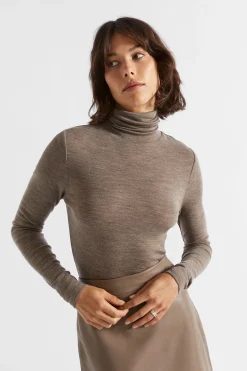 Woman Seed Heritage Knitwear & Sweaters-Babywool Roll Neck Top