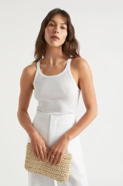 Woman Seed Heritage T-Shirts & Tops-Basic Rib Tank