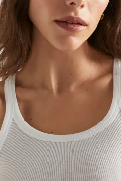 Woman Seed Heritage T-Shirts & Tops-Basic Rib Tank