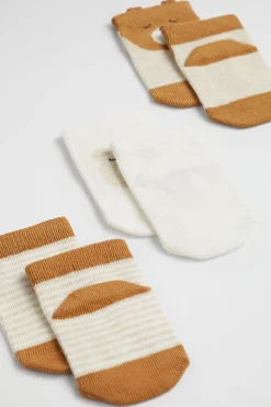 Baby Girl Seed Heritage Socks-Bear Sock 3 Pack