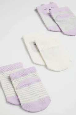 Baby Boy Seed Heritage Socks-Bear Sock 3 Pack