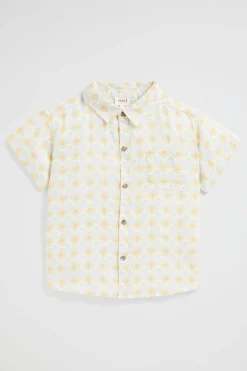 Girl Seed Heritage T-Shirts & Tops-Boxy Linen Shirt