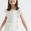 Girl Seed Heritage T-Shirts & Tops-Broderie Frill Top