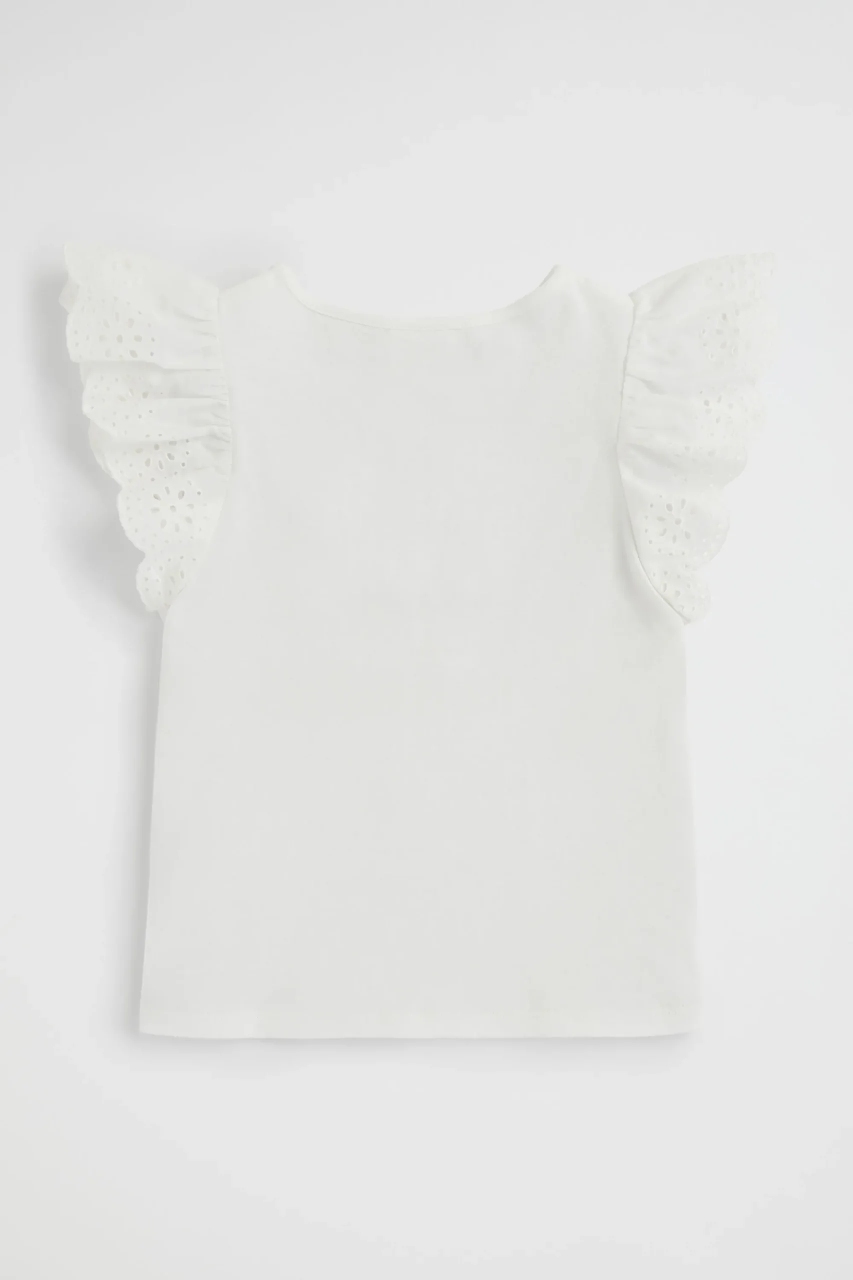 Girl Seed Heritage T-Shirts & Tops-Broderie Frill Top