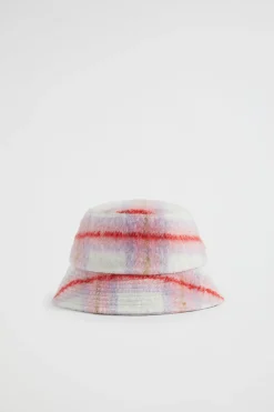 Girl Seed Heritage Hats & Beanies & Caps-Brushed Check Bucket Hat