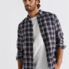 Man Seed Heritage Shirts-Brushed Check Shirt