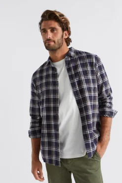 Man Seed Heritage Shirts-Brushed Check Shirt
