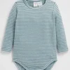 Newborn Seed Heritage Bodysuits & Onesies-Brushed Stripe Bodysuit
