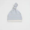 Newborn Seed Heritage Beanies-Brushed Stripe Knot Hat