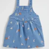 Baby Girl Seed Heritage Denim & Jeans-Bunny Denim Pinafore