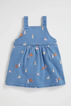 Baby Girl Seed Heritage Denim & Jeans-Bunny Denim Pinafore
