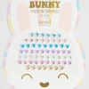 Girl Seed Heritage Jewellery-Bunny Rainbow Stick On Earrings