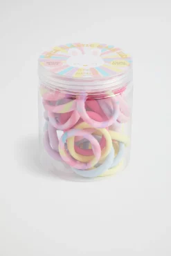 Girl Seed Heritage Hair Accessories-Bunny Rainbow Super Hair Elastics