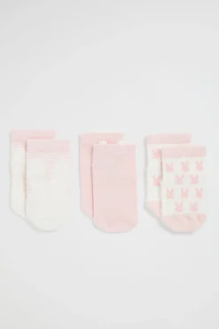 Boy Seed Heritage Socks-Bunny Sock 3 Pk