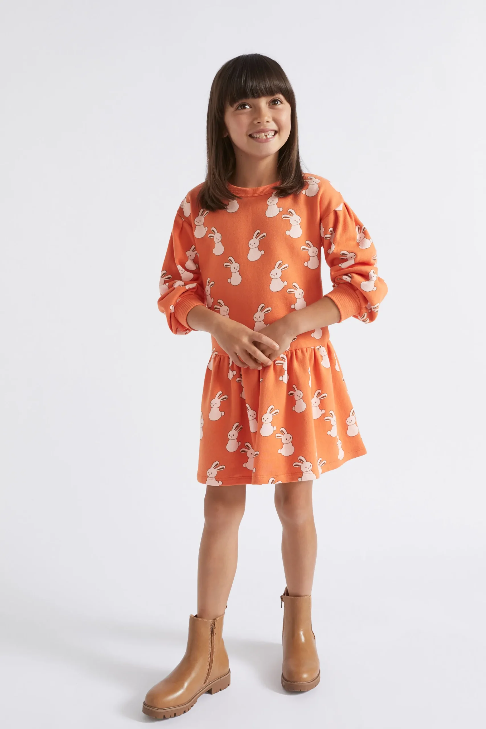 Girl Seed Heritage Dresses-Bunny Yardage Dress