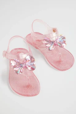 Girl Seed Heritage Sandals & Slides-Butterfly Tbar Jelly