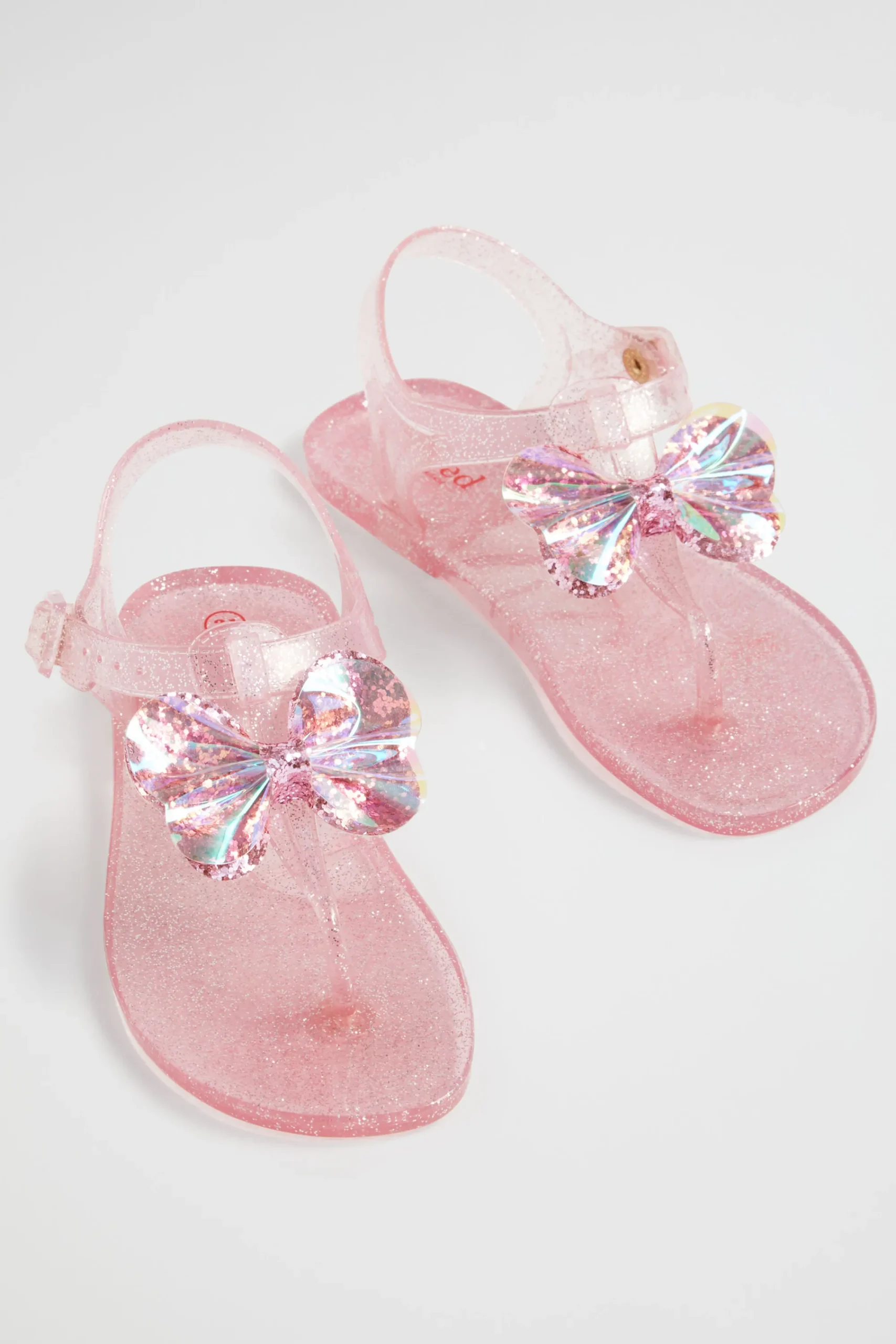 Girl Seed Heritage Sandals & Slides-Butterfly Tbar Jelly