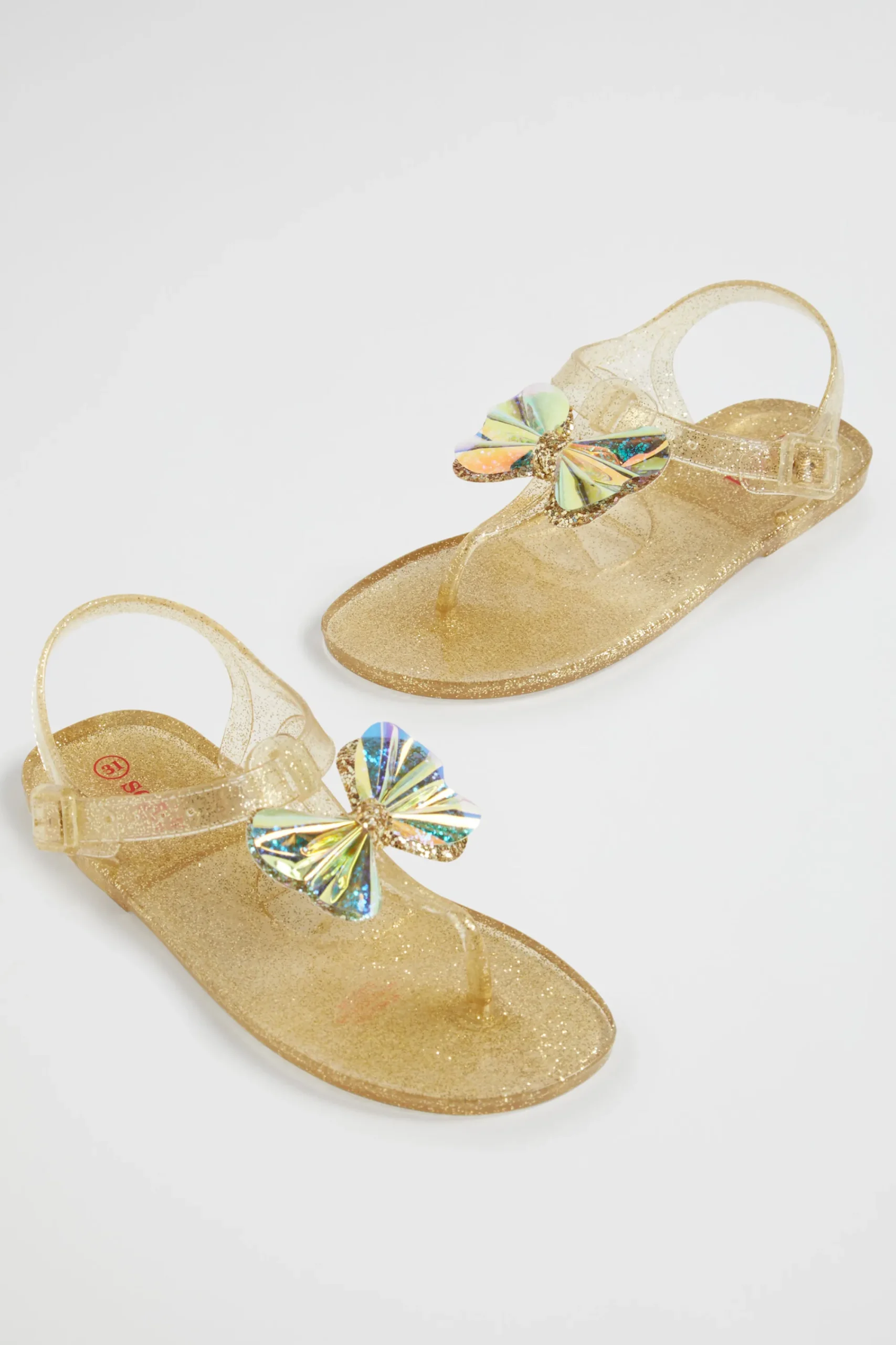 Girl Seed Heritage Sandals & Slides-Butterfly Tbar Jelly