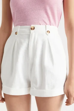 Woman Seed Heritage Shorts-Button Pleat Front Short