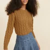 Teen Girl Seed Heritage T-Shirts & Tops-Cable Knit