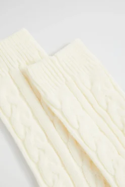 Woman Seed Heritage Socks & Tights-Cable Knit Bed Sock