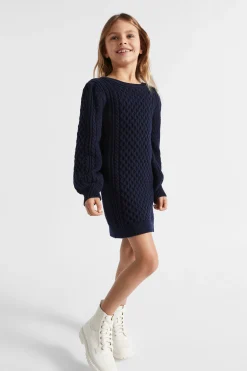 Girl Seed Heritage Knitwear & Sweaters-Cable Knit Dress