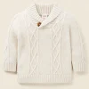 Baby Boy Seed Heritage T-Shirts & Tops-Cable Shawl Knit