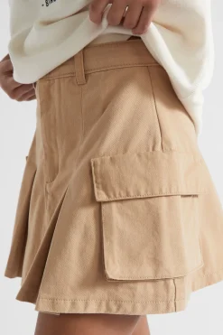 Teen Girl Seed Heritage Skirts-Cargo Pleat Skirt