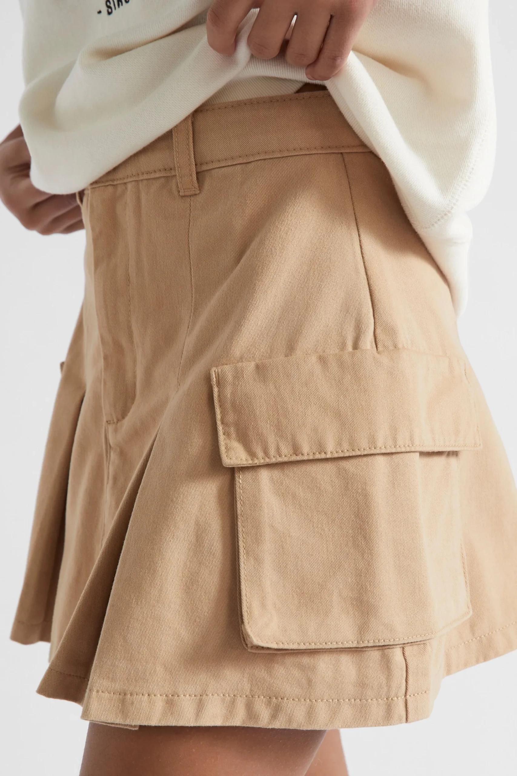 Teen Girl Seed Heritage Skirts-Cargo Pleat Skirt
