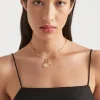 Woman Seed Heritage Jewellery-Chain Link Disc Necklace