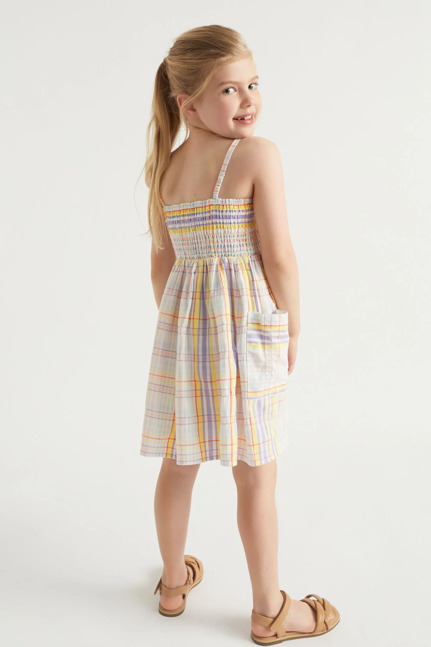 Girl Seed Heritage Dresses-Check Dress