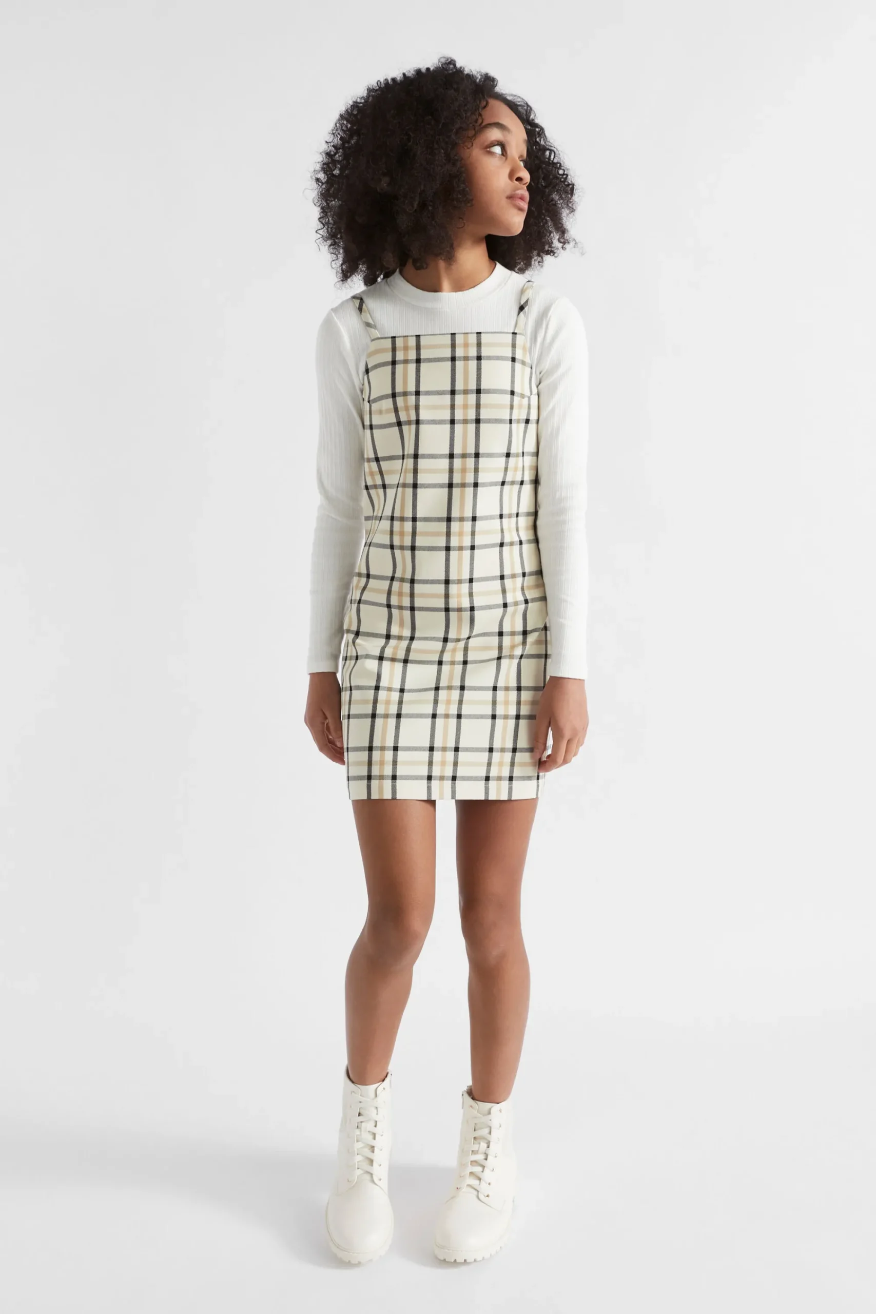 Teen Girl Seed Heritage Dresses-Check Dress