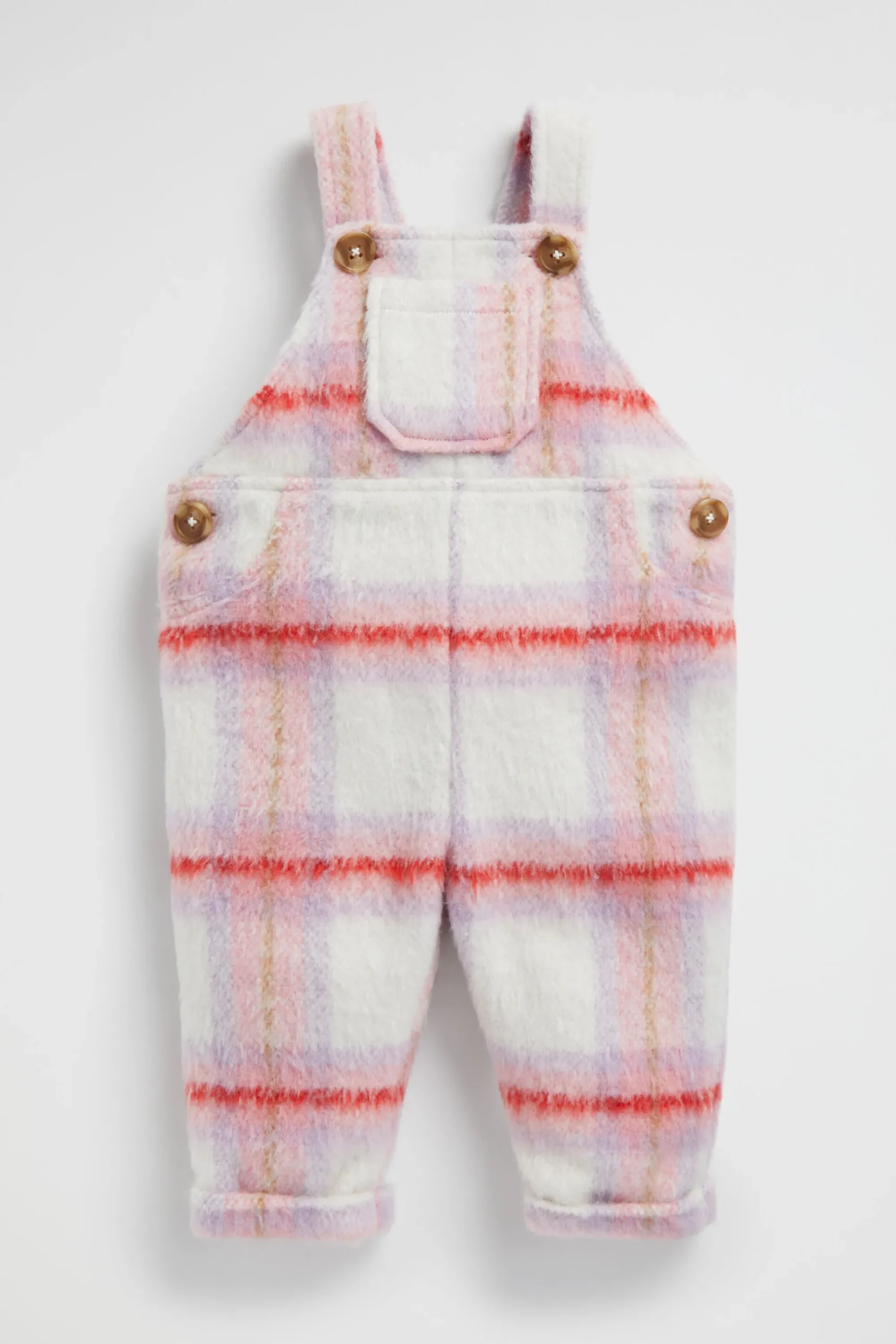 Baby Girl Seed Heritage Playsuits & Overalls-Check Overall